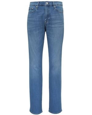 FRAME Straight-Leg Jeans - Blue