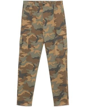 Tagliatore Cargo Con Stampa Camouflage - Marrone