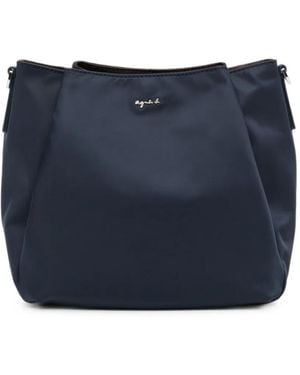 agnès b. Origami Shoulder Bag - Blue