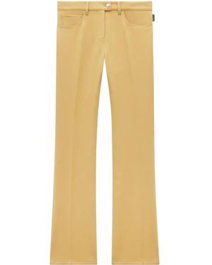 Courreges ローライズ ブーツカットパンツ - ナチュラル