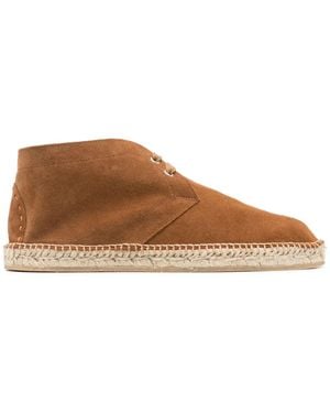 SCAROSSO Mojave Suede Espadrilles - Brown