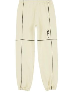 Iuter Grid Track Trousers - Natural