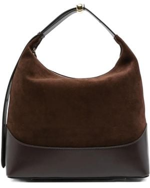 Elleme Große Loop Schultertasche aus Wildleder - Braun