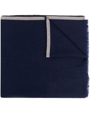 Brunello Cucinelli Sciarpa di lana e cashmere di lusso - Blu