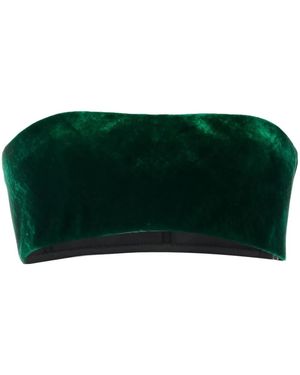 Roberto Cavalli Strapless Cropped Top - Green