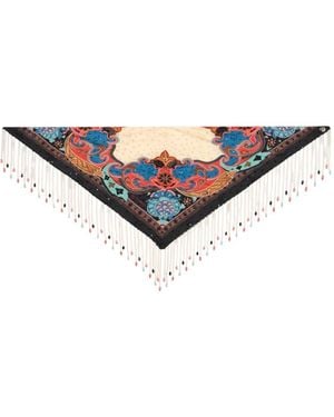 Etro Printed Silk Foulard - White