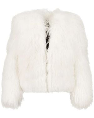 Dan Cassab Aspen Shearling Jacket - White