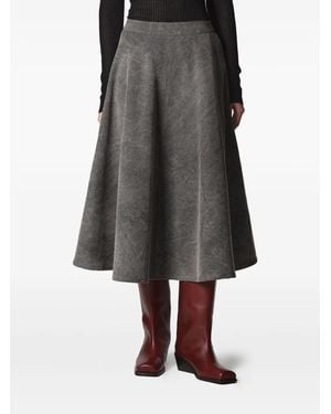 Roberto Collina A-line Denim Skirt - グレー