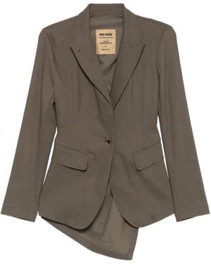 Uma Wang Kylie Linen Blend Jacket - Brown