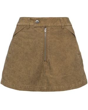 Izzue Mid-Rise Skort - Natural