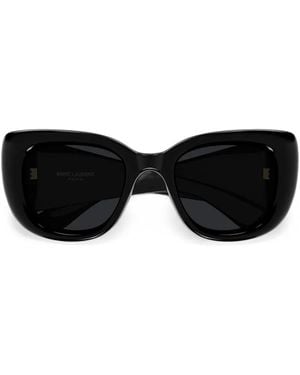 Saint Laurent Howl Butterfly-Frame Sunglasses - Black