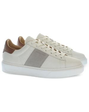 Woolrich Logo-Print Leather Sneakers - White