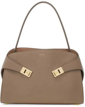 Ferragamo Medium Hug Soft Shoulder Bag - Natural