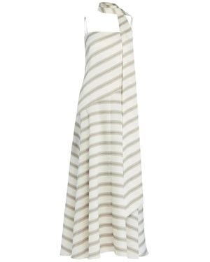 SER.O.YA Kaia Satin Maxi Dress - White