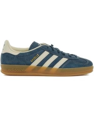 adidas Gazelle Indoor Three-Stripe Sneakers - Blue