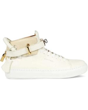 Buscemi Alce Leather Trainers - Natural