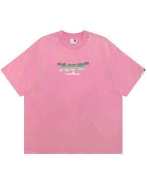 Aape By A Bathing Ape T-Shirt À Motif Graphique De Robot - Pink