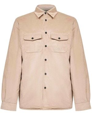 Mc2 Saint Barth Snap-Buttoned Chest-Pocket Coat - Natural