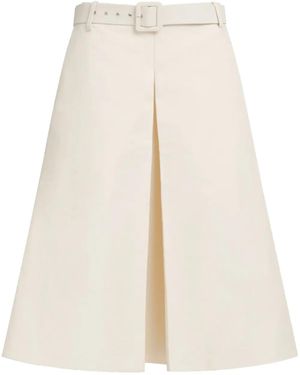 Marni Belted Midi Skirt - Natural
