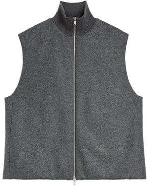 Jil Sander Wool Gilet - Gray