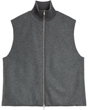 Jil Sander Wool Gilet - Grey