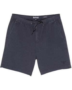 Barbour Seersucker Drawstring Shorts - Blue
