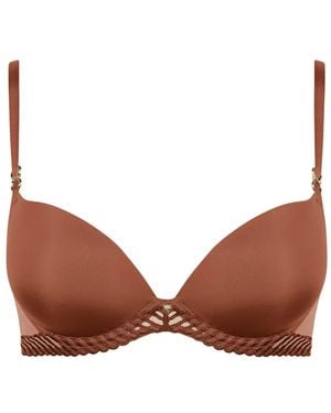 Aubade Sheer Emotion Push-Up Bra - Brown