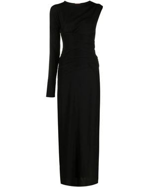 N°21 Single-Sleeve Design Gown - Black