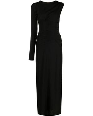 N°21 Single-Sleeve Design Gown - Black