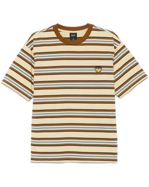 Huf ストライプ Tシャツ - ナチュラル
