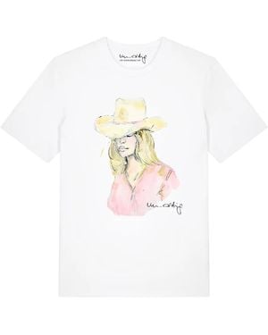 Un-artig T-Shirt À Imprimé Graphique Cowgirl - White