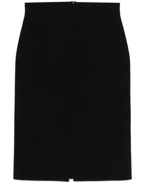 JOSEPH Safir Split Midi Skirt - Black