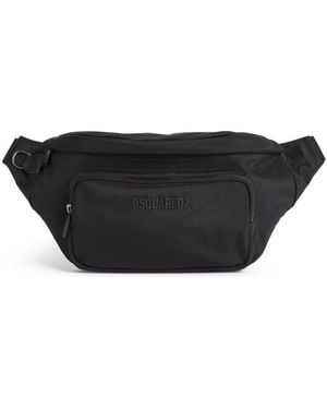 DSquared² Canvas-Gürteltasche Mit Logo-Prägung - Schwarz
