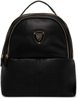 Blauer Logo-Plaque Backpack - Black
