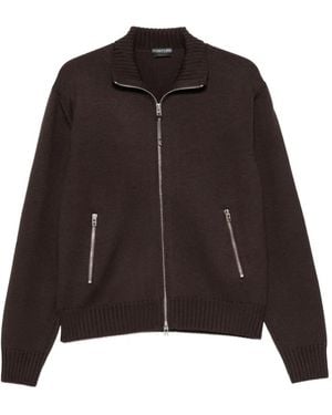 Tom Ford Cardigan Mit Ellenbogen-Patch - Braun