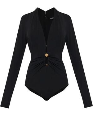 Versace Body With Decorative Safety Pin - Black