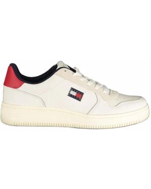 Tommy Hilfiger Retro Basketball Panelled Trainers - White