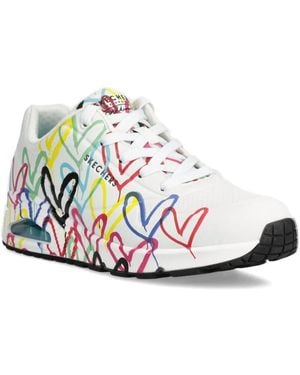 Skechers X James Goldcrown Uno Lite -Spread The Love Low-Top Sneakers - White