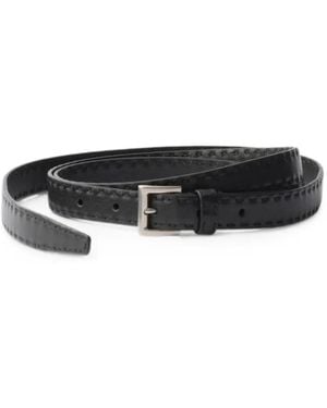 Prada Ceinture En Cuir À Boucle - Noir
