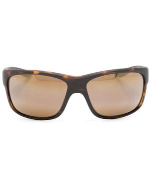 Maui Jim Tortoiseshell Rectangle-Frame Sunglasses - Natural