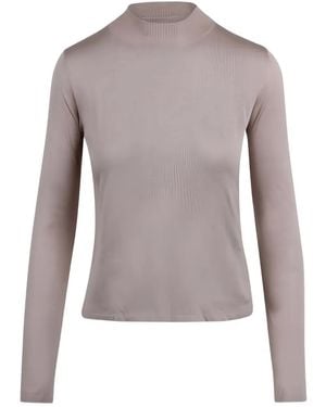 Max Mara Mock-Neck Long-Sleeve Jumper - Grey
