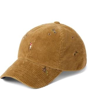 Polo Ralph Lauren Corduroy Baseball Cap - Natural
