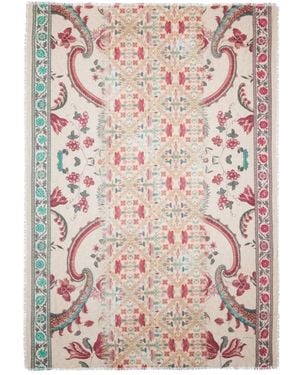Pierre Louis Mascia Euclide Paisley Floral-Print Scarf - Pink