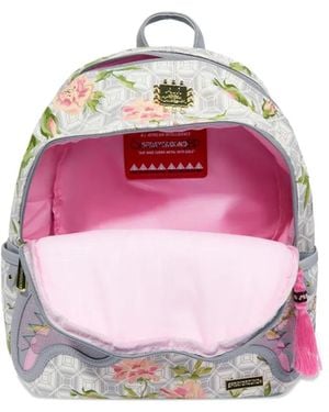 Sprayground X African Intelligence A.I. Sandflower Floral-Patterned Shark-Mouth Backpack - Pink
