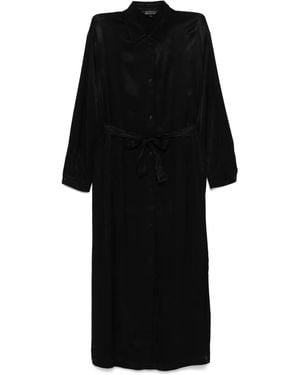 ARMANI EXCHANGE Belted Midi Dress - Black