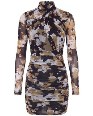 Nicholas Minikleid Mit Abstraktem Print - Weiß