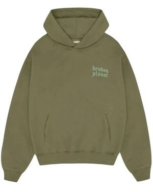 BROKEN PLANET Logo Hoodie - Green