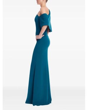 Badgley Mischka Asymmetric Dress - Blue