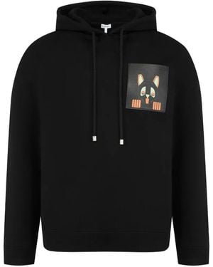 Loewe Sweatshirt mit grafischem Print - Schwarz