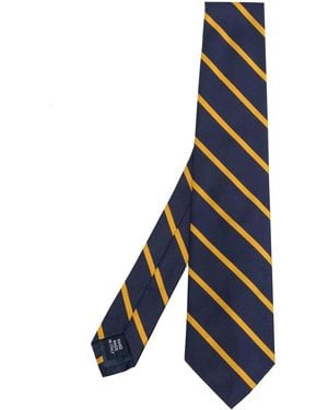 Polo Ralph Lauren Stripe-Print Tie - Blue